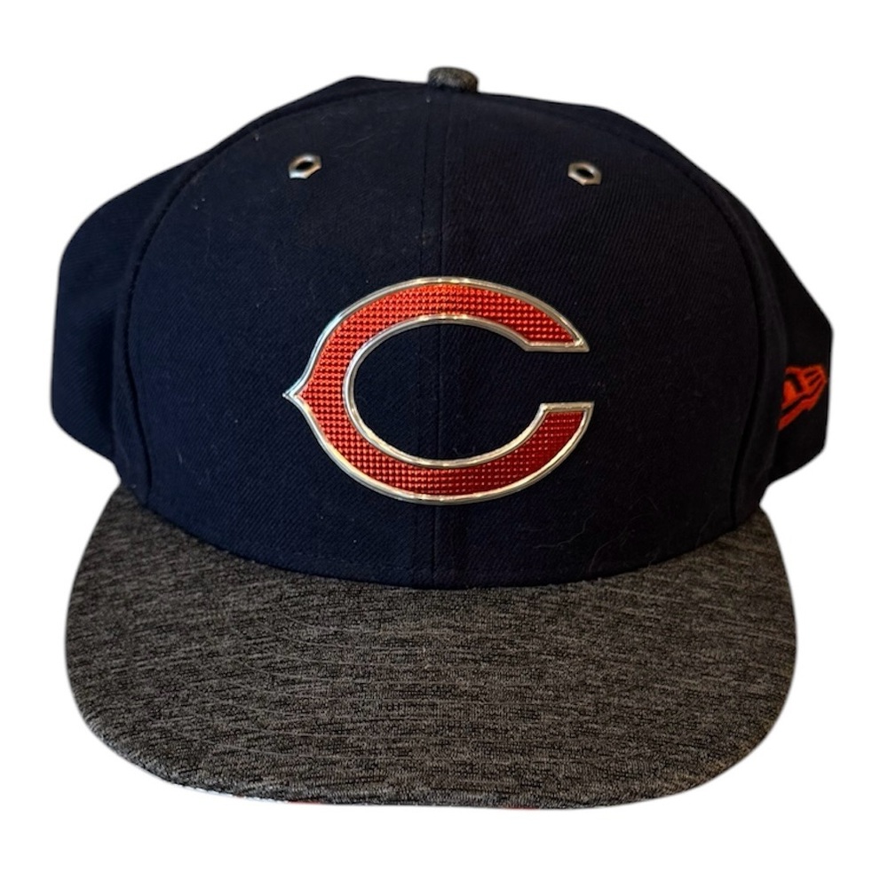 NWOT Chicago Bears Hat Blue Black Orange Metallic 7 1/8